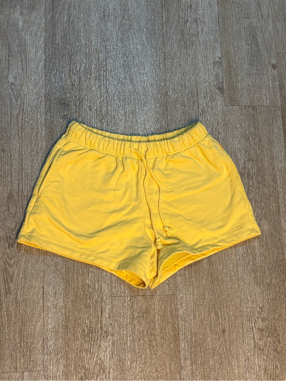 Levi’s Yellow Lounge Shorts with Drawstring